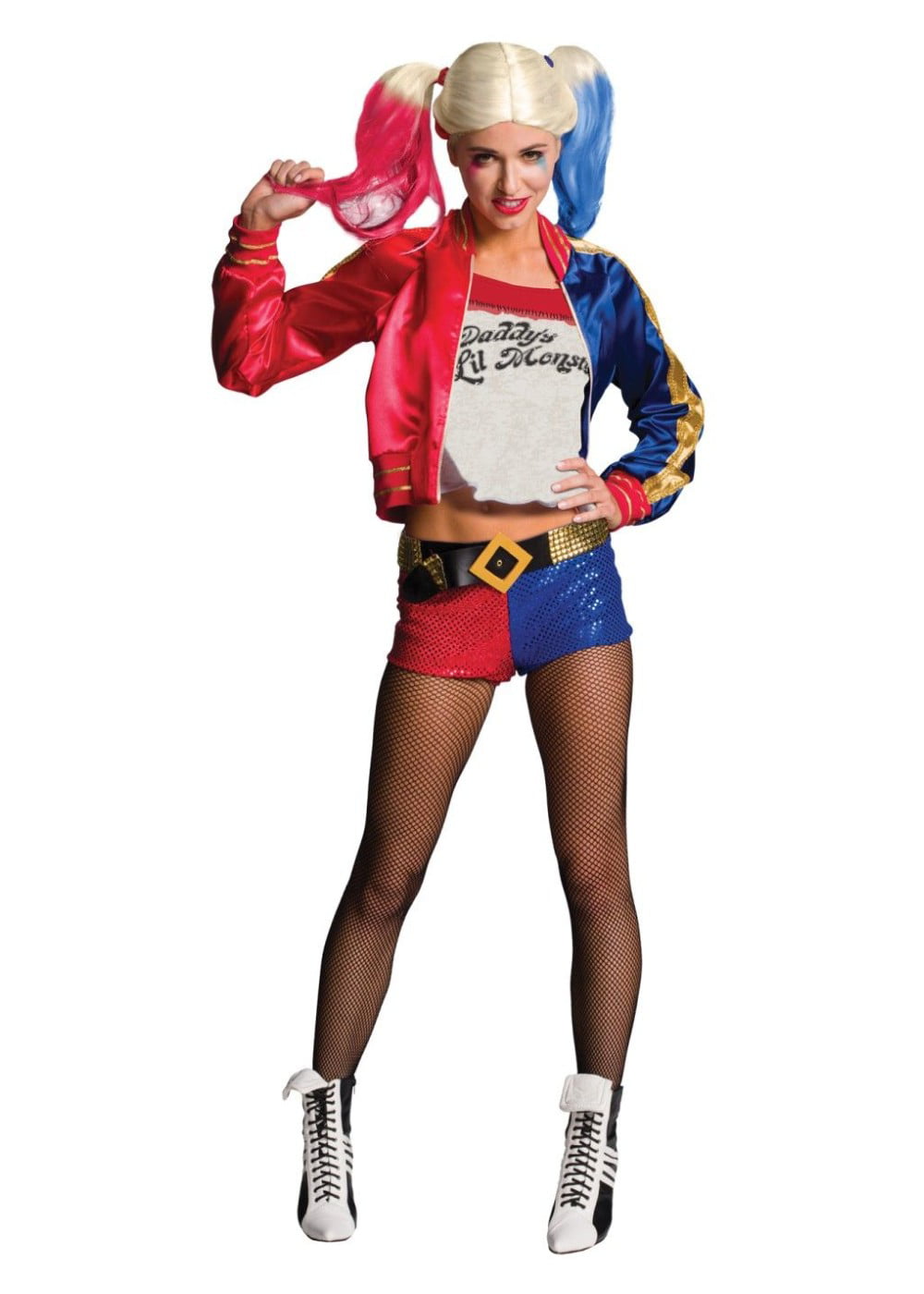 Frauen Cosplay Kostüme Sets für Halloween Party Karneval Cosplay S OPM Halloween-Kostüm für Erwachsene Harley Quinn Suicide Squad Sets