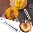 thumbnail image 2 of Stainless Steel Peach Corer Remover Tool Fruit Remover Kitchen Gadgets For Peach Pear Peach Manual Pitting Tool Peeler Utility, 2 of 7