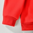 thumbnail image 5 of Oiyii Toddler Girl's Christmas Bow Graphic Sweatshirt Long Sleeve Crew Neck Sweatshirts Holiday Pullover Top,Red, 5 of 6
