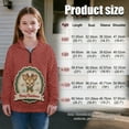 thumbnail image 2 of Xoenoiee Christmas Deer Snowflake Print Girls' 1/4 Zipper Sweatshirts Xmas Casual Oversized Long Sleeve Pullover Tops Cute Half Zipper Hoodie Sweater, Size 7-8 Years, 2 of 7