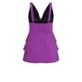 thumbnail image 5 of Avenue Women's Plus Size Ruffled Tankini Top, 5 of 5