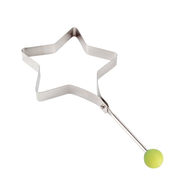Cateissary Molde de huevo frito de acero inoxidable para restaurante, molde de anillo para panqueques, moldes de cocina antiadherentes lavables Cocina y Comedor Estrella