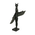 thumbnail image 1 of Statue de Déesse Égyptienne Ailée Finition Pierre Verte, 1 of 4