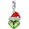 thumbnail image 1 of Charm navideño personaje verde VentDepot MXXWO-001 1 Pieza Plata S925 Chapa, 1 of 2