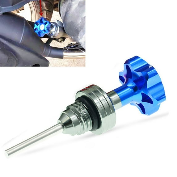 Scooter Motorcycle Engine Oil Dipstick Cap Plug Engine Crankcase Oil Level Gauge