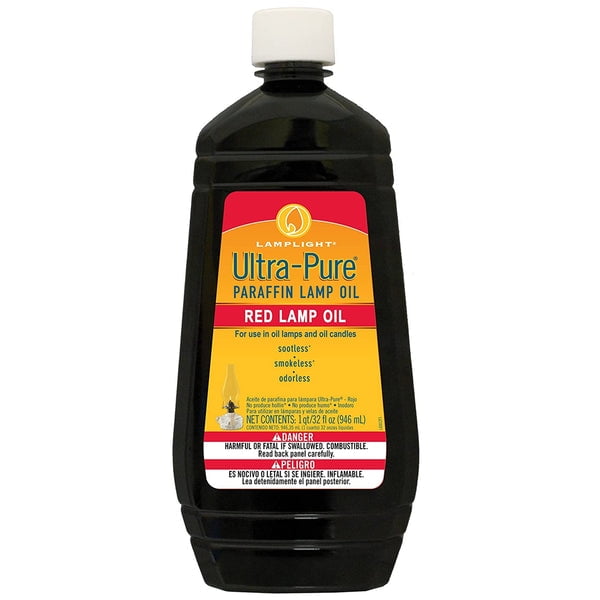UltraPure 60012 Paraffin Smokeless Lamp Oil, Red, 32 Oz