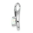 thumbnail image 2 of Auriga 14k White Gold Created Opal and Diamond Pendant for Women (L-17.9mm, W-10.3mm), 2 of 6