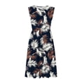 thumbnail image 3 of Rciityk Women's Summer Dresses Casual Loose Round Neck Boho Dress Fashion Floral Printed Sleeveless Beach Sundress, 3 of 4