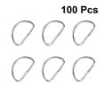 thumbnail image 6 of SWETRACE Shoulder Strap for Handbag Metal D Ring Silver 100PCS for Making Belts and Armor, 6 of 10