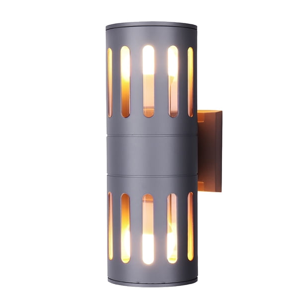 Lámpara De Jardín De 20W Con Cabezales Dobles Ip65, Lámparas De Pared Led Impermeables, Lámpara De Pared Para Exteriores, Rgb Y Blanco Cálido Speravity HA024452-05
