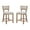 Brown + Begie, variant on GDF Studio Tisa 26.5" Rubberwood Counter Stool, Beige Natural, Set of 2