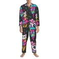 thumbnail image 4 of Kll Rainbow Unicorn Sleepwear Mens Flannel Pajamas,Long Cotton Pj Set, 4 of 9