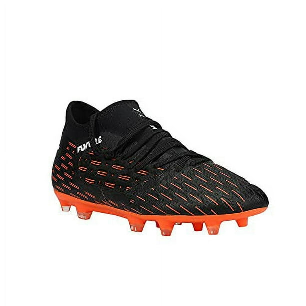 PUMA Kids Boys Future 6.3 Netfit Firm GroundAg Soccer Cleats Black Orange Size 3.5 M Walmart