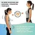 thumbnail image 6 of Back Brace Posture Corrector - Best Fully Adjustable Support Brace - Improves Posture and Provides Lumbar Support - for Lower and Upper Back Pain - Men and Women, 6 of 7
