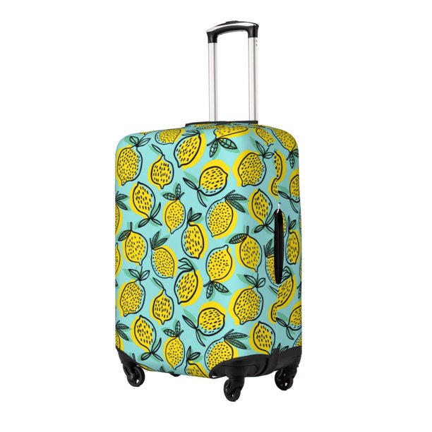 Balery Lemon1 Funda de equipaje, fundas para maletas, elástica, lavable, protector de maletas, compatible con maletas de 18 a 32 pulgadas-Large