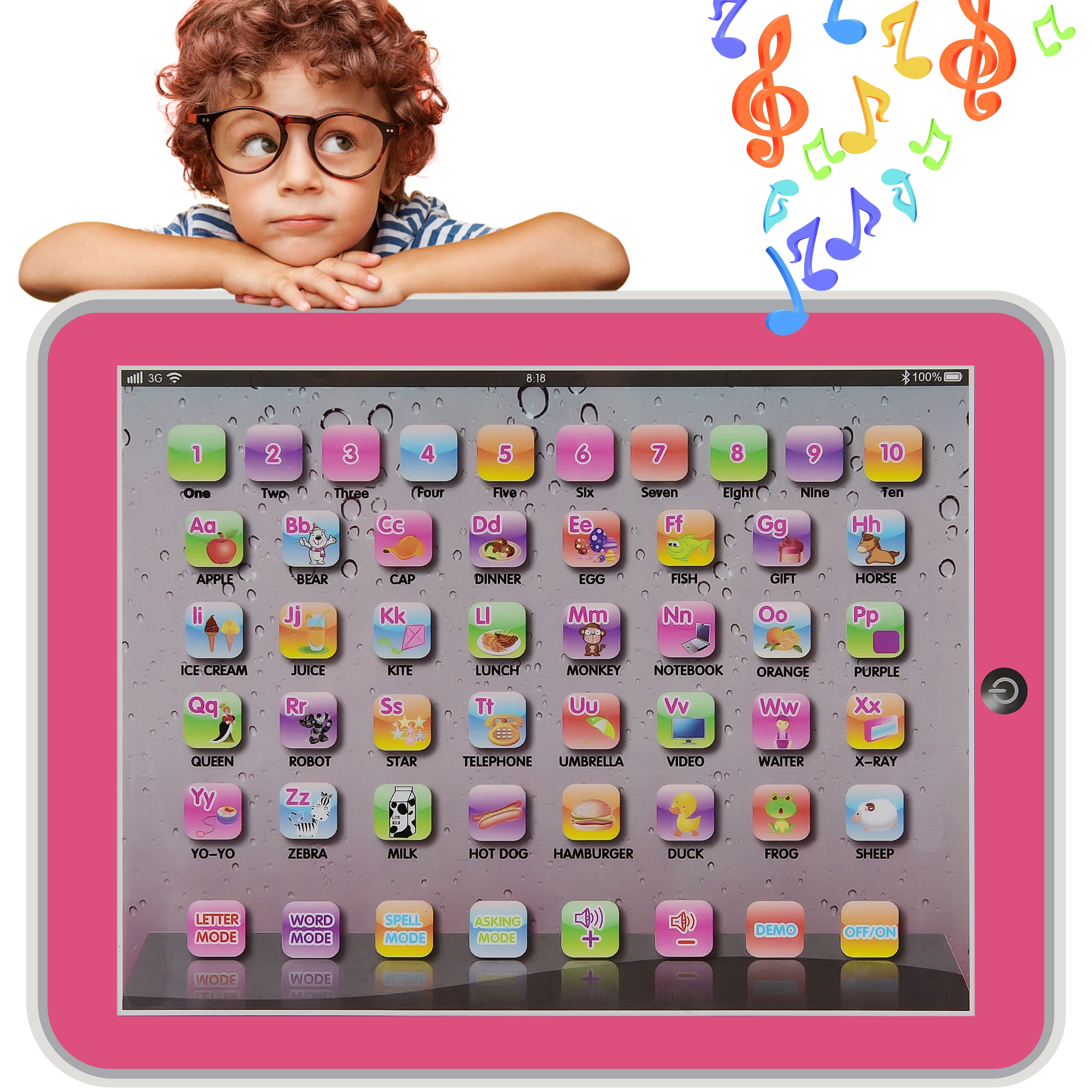Learn Pad Interactive Learning Tablet In Blue or Pink Brand New 