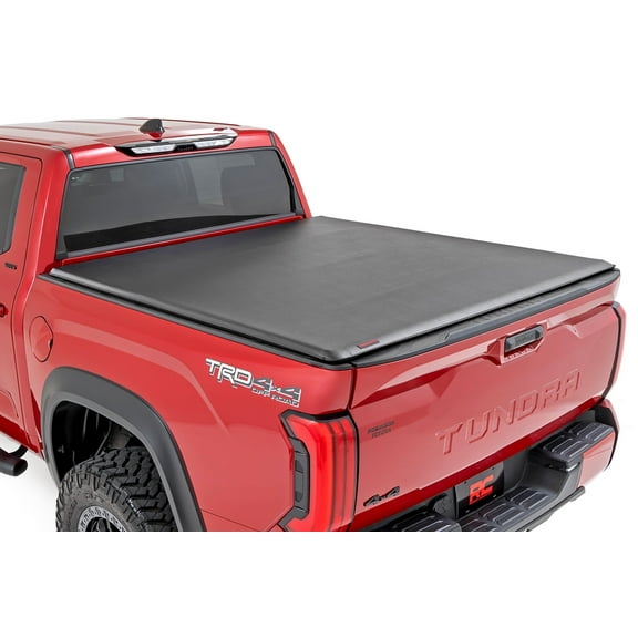 Rough Country Soft Roll-Up Bed Cover for 07-21 Toyota Tundra | 5'7" - 42419550