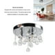 thumbnail image 4 of Lámpara de Araaña de Cristal, Lámpara de Techo de Cristal Resistente y Exquisita Versátil de 110 A 220V Fianza Segura Duradera Para Dormitorio, 4 of 7