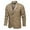 Khaki, variant on Men's Fashion Cardigan Sweater Jacket with Button Front and Functional Pockets