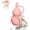 Pink, variant on Glass Gourd Water Bottle, Chinese Drinking Gourd Bottle, Leak Proof Beverage Bottle with Tassel, Portable Sports Water Bottle for Outdoor Home Decor (Green)