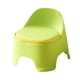thumbnail image 1 of Pequeño taburete cambiando el taburete cómodo portátil debajo del reposapiés del escritorio con soporte trasero con asa para la sala de juegos de Verde, 1 of 8