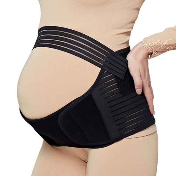 TELOLY 2026 New Maternity Shapewear Polyester Stomach Shapewear All Season Polyester Fiber Pregnant Stomach for Daily Comfort Black L