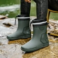 thumbnail image 4 of AUXDIQ Wellington Boots Men Mid-calf Wellies Waterproof Rain Boots Outdoor Garden Shoes, 4 of 6