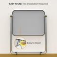 thumbnail image 4 of VINGLI Folding Acrylic Table Small TV Tray for Snack Dinner on Couch, Tiny Foldable Desk Writing Desk for Home Office for Small Spaces, 4 of 14