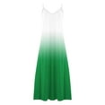 thumbnail image 3 of UPPADA Womens V Neck Plus Size Dress Floral Print Boho Sundress Casual Spaghetti Strap Maxi Dress Sleeveless Flowy Beach Dress My Recent Orders Green,XXXL, 3 of 5