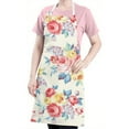 thumbnail image 5 of Pioneer Flower Floral Print Pattern Apron-Garden Aprons for Women with Pockets-Cotton Linen Waterproof Kitchen Cooking Gardening Aprons Adjustable for Kitchen,Cooking,BBQ and Salon 33x27 Inch, 5 of 7