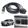 thumbnail image 2 of Black Adaptador de extensión USB dual del panel del puerto USB del soporte empotrado del tablero Autp del 1,5 m, 2 of 5