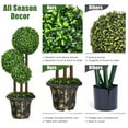 thumbnail image 6 of Topbuy 36” Artificial Topiary Three Ball Tree Decorative Trees Fake Greenery Plants Indoor&Outdoor, 6 of 8