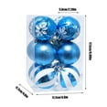 thumbnail image 2 of Hwkond Indoor Christmas Decor Christmas Plating Ball Christmas Hangings Painted Christmas Ball Plastic Ball Colourful Christmas Ball Hanging Decoration Ball., 2 of 5