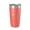 Coral, variant on Chilhowee Lake Map Tumbler Travel Mug Insulated Laser Engraved Coffee Cup Tennessee 20 oz White