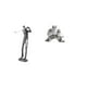 thumbnail image 1 of Figura de golfista,Estatua de golfista de resina,figura de golfista,decoración del hogar,Figuras de búho,Figuras de búho,animales artificiales,artesanías,decoración del hogar,Figura en, 1 of 8
