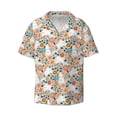 thumbnail image 6 of Kdxio Men's Hawaiian Shirt for Men Short Sleeve Shirt Cute Rabbit Floral Summer Casual Holiday Beach Button Down T-Shirts, 6 of 7