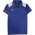 thumbnail image 1 of ASICS Womens Blocked Polo Shirt, Azul, Mediano, 1 of 2