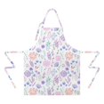 thumbnail image 2 of Pioneer Flower Floral Print Pattern Apron-Garden Aprons for Women with Pockets-Cotton Linen Waterproof Kitchen Cooking Gardening Aprons Adjustable for Kitchen,Cooking,BBQ and Salon 33x27 Inch, 2 of 7