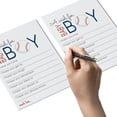 thumbnail image 2 of Baseball Baby Shower Wishes Cards Pack of 20 for Boys Wishing Well Birthday Memory Idea Sprinkle Activity Sports Theme Event Red White Blue (4x6 Size) Paper Clever Party, 2 of 4