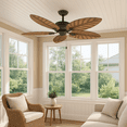 thumbnail image 3 of Design House Martinique 52" Oil Rubbed Bronze Indoor/Outdoor Ceiling Fan with Leaf Blades, 3 of 15