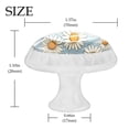 thumbnail image 4 of 4 Pcs Round White Knobs for Kitchen Cabinet Cupboard Dresser Bookcase Daisy Drawer Pulls Handles Home Decor, 4 of 8