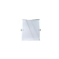 thumbnail image 5 of Pipeline Collection Frameless Rectangular Wall Mounted Tilt Mirror in Antique Bronze, 5 of 6