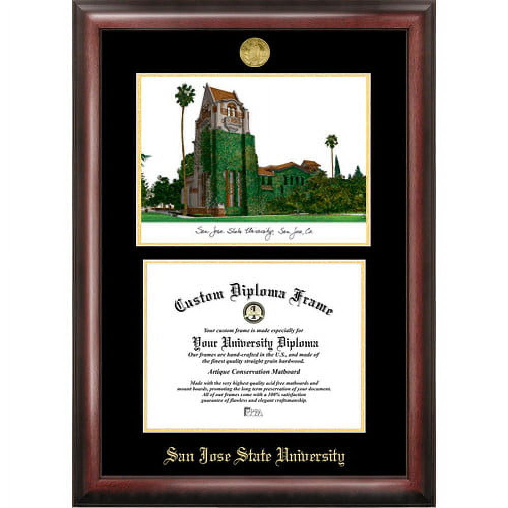 Campus Images AZ996LGED-1185 8.5 x 11 in. University of Arizona Gold Embossed Diploma Satin Mahogany Frame with Lithograph
