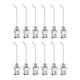 thumbnail image 1 of 12uds Dispensadoras Agujas, 21 Calibre 1" Inoxidable Acero Romo Punta 45 Grados Dobladas Dispensadoras Agujas para Tinta Cartuchos, Pegamento, Jeringas, Carpintería, 1 of 5