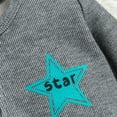 thumbnail image 7 of Baby Onesies Unisex Boys Star Print Zip Up Footed Romper Baby Girl Romper Grey 6M, 7 of 7