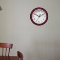 thumbnail image 5 of Westclox Wall Clock Simplicity Analog Round Home Office Clock Burgundy, 2-Pack, 5 of 8
