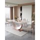 thumbnail image 1 of High Rustic Holder Luxury Dining Table Italy Modern White Desk Balcony Coffee Table Conference Marble Tavolo Pranzo Furniture My Lux Decor Round, 1 of 7