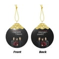 thumbnail image 4 of Vampire Diaries Christmas Ornament Glass Round Pendant Christmas Hanging Decor Ornament Holiday Xmas Decorations Christmas Tree Ornaments Gold, 4 of 8