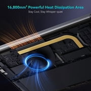Huidun 2026 New Windows 11 Laptop, 15.6 inch Laptop Intel N150, 16GB RAM 512GB SSD, 1080P Full HD 4K Display, WiFi5 BT5.0, with Office, Computer Laptops for College Students, Business, School, Home