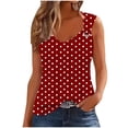 thumbnail image 3 of Jacenvly Liquidation Mode Femme Débardeur Imprimé Décontracté Sans Manches T-shirt Ample Blouse Haut, 3 of 6